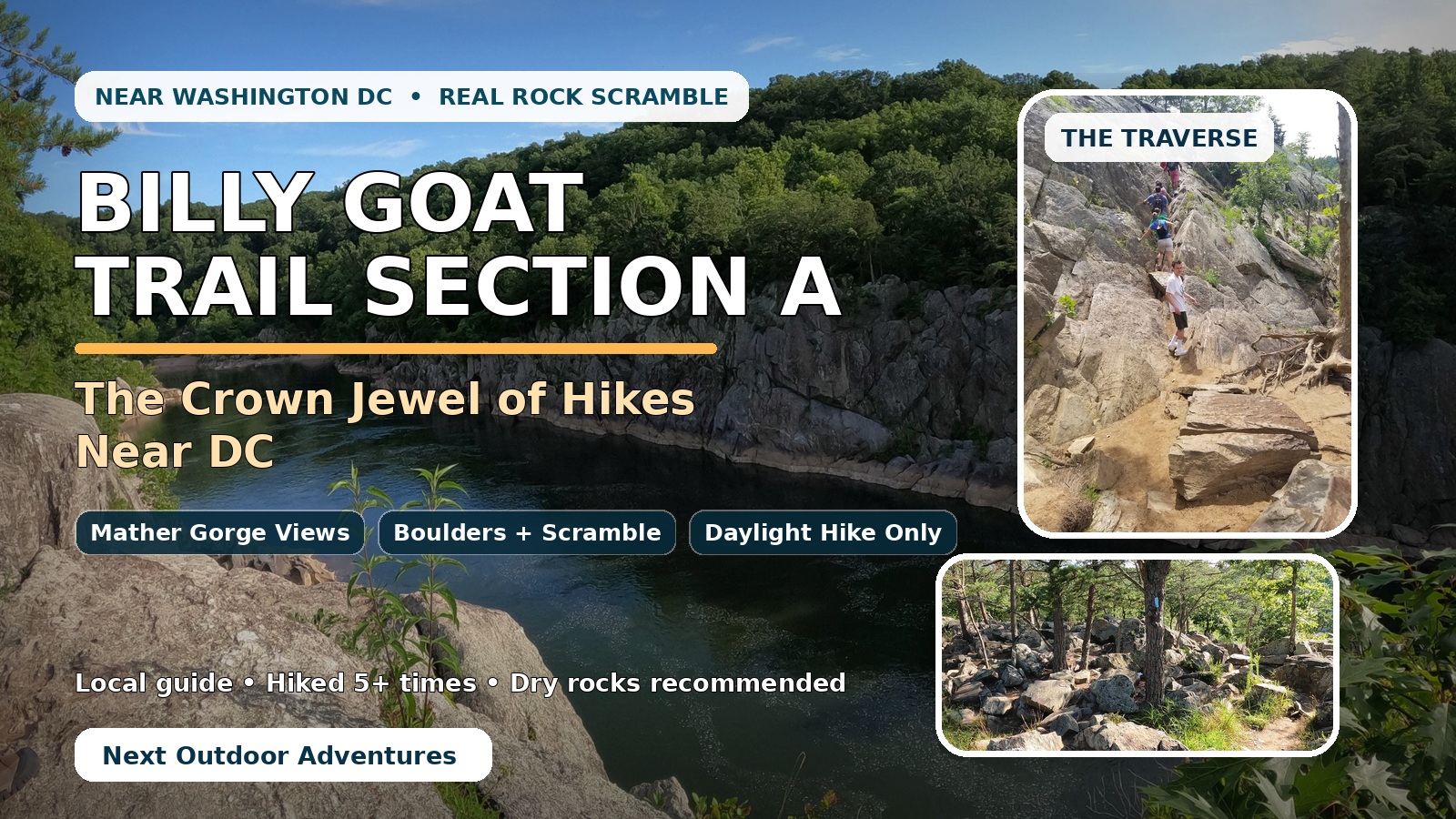 Billy Goat Trail Section A guide near Washington DC