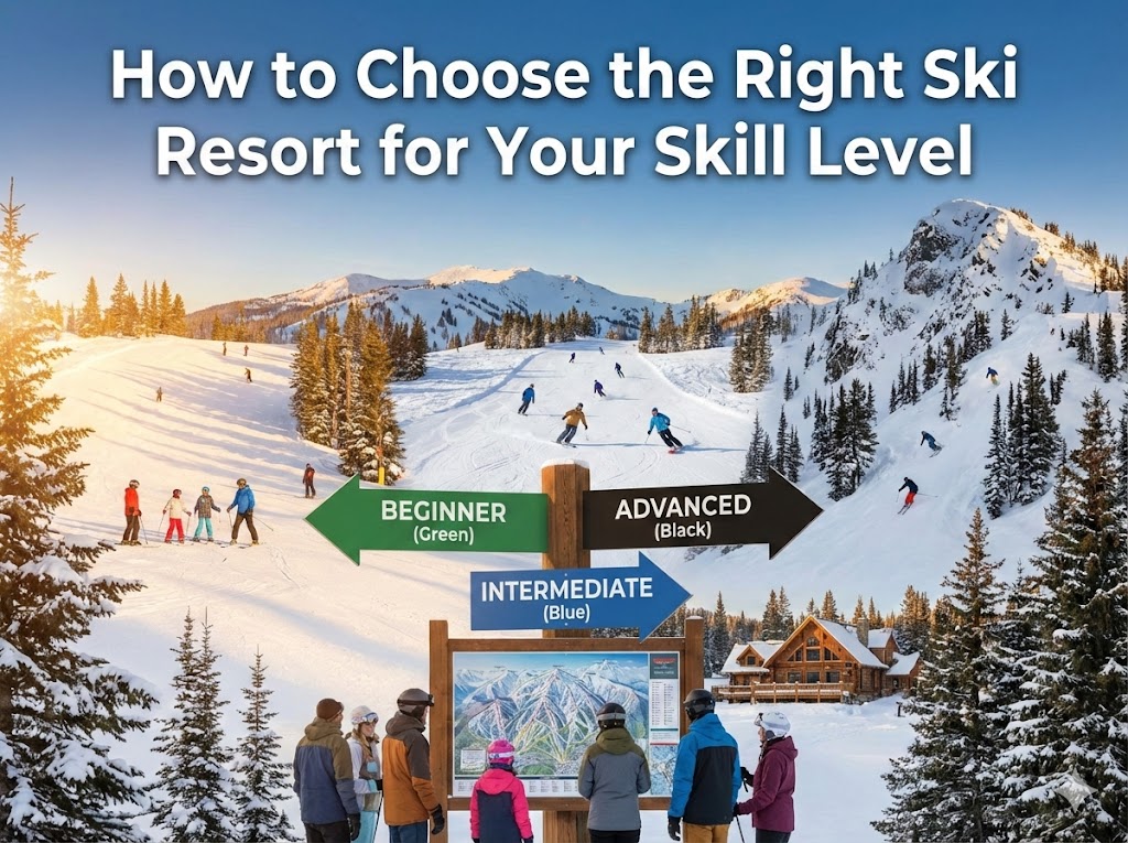 Choosing the right ski resort by skill level