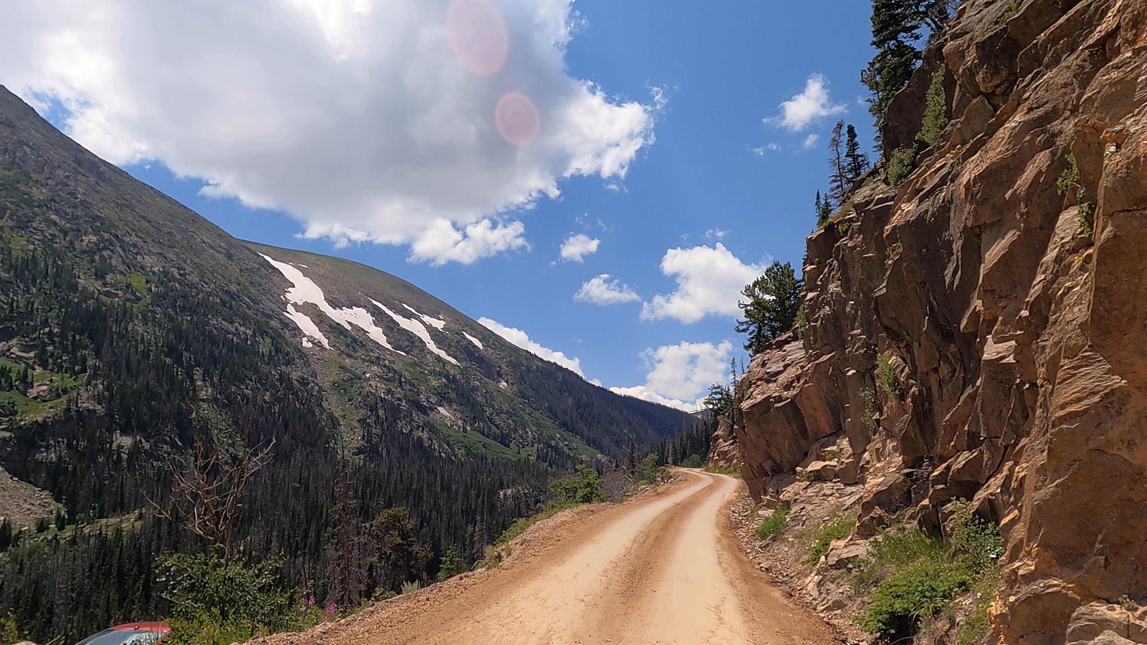 Old Fall River Road climbing through Rocky Mountain National Park