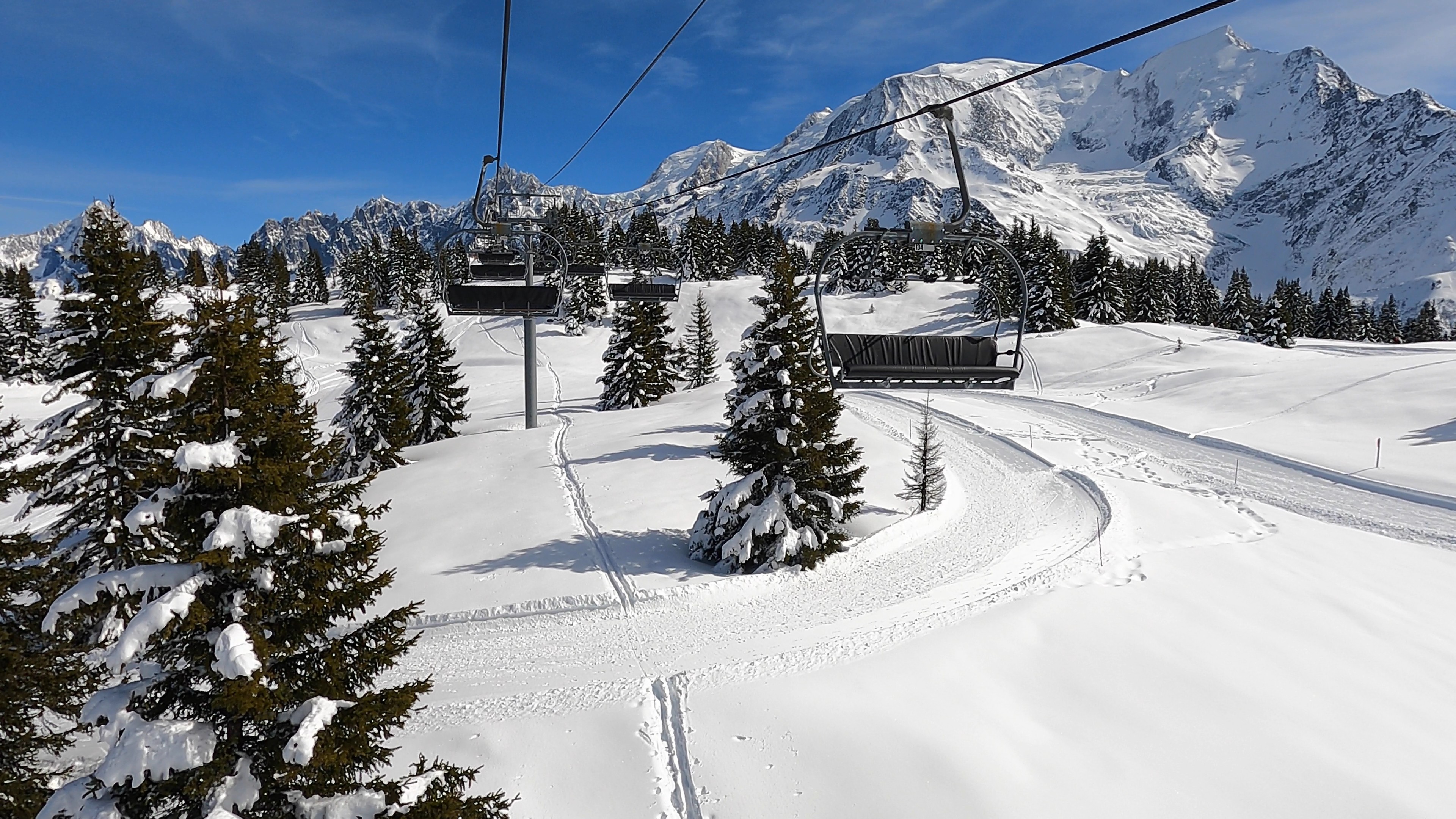 Chamonix Les Houches View from Ski lift